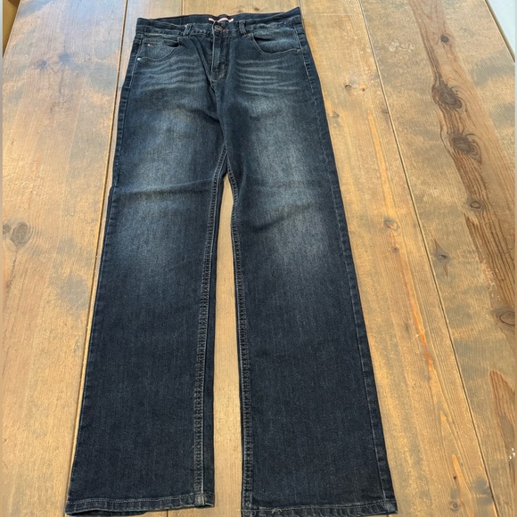 SOLD ✅ Tommy Hilfiger Boy’s Youth Solid Blue Adjustable Waist Jeans Size: 20 - Picture 1 of 10